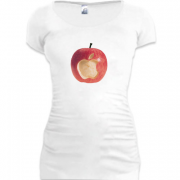Женская удлиненная футболка Натуральный Apple