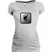 Женская удлиненная футболка Admin Gnome