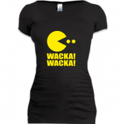 Женская удлиненная футболка Pac-man