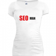Женская удлиненная футболка seo man