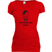 Женская удлиненная футболка Пиратская бухта