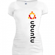 Женская удлиненная футболка УБУНТУ