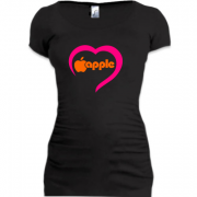 Женская удлиненная футболка Love Apple