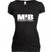 Женская удлиненная футболка MIB