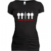 Женская удлиненная футболка Web People