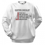 Свитшот с принтом  "Hunters checklist"