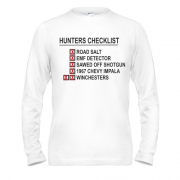 Лонгслив с принтом  "Hunters checklist"
