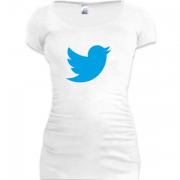 Женская удлиненная футболка twitter