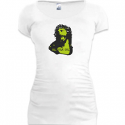 Женская удлиненная футболка "Не сотвори кумира"