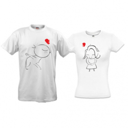 Парные футболки "Мальчик и девочка"