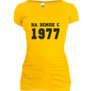 Женская удлиненная футболка На земле с 1977