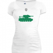 Женская удлиненная футболка KV 2