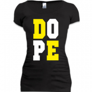 Женская удлиненная футболка DO-PE