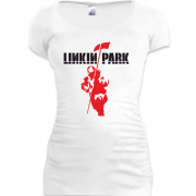 Женская удлиненная футболка Linkin Park (3)