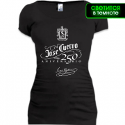 Женская удлиненная футболка jose cuervo (glow)