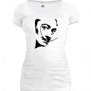 Женская удлиненная футболка с Сальвадором Дали
