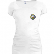 Женская удлиненная футболка NAVY (mini)