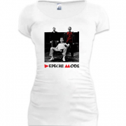 Женская удлиненная футболка Depeche Mode photo