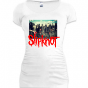 Женская удлиненная футболка Slipknot (4)