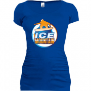 Женская удлиненная футболка Ice mountain