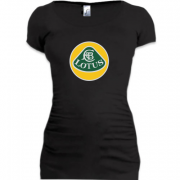 Женская удлиненная футболка с лого Lotus