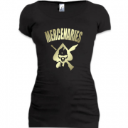 Женская удлиненная футболка Mercenaries