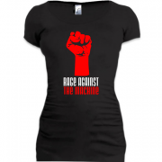 Женская удлиненная футболка Rage Against the Machine