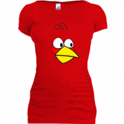 Женская удлиненная футболка Angry Bird (blue)