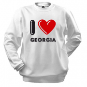 Світшот I love Georgia