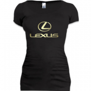 Женская удлиненная футболка Lexus