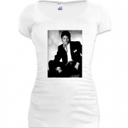Женская удлиненная футболка Michael Jackson (в смокинге)