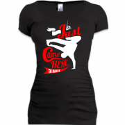 Женская удлиненная футболка Just dance