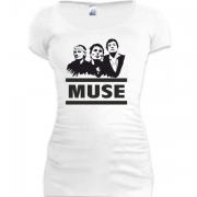 Женская удлиненная футболка Muse (силуэты)
