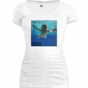 Женская удлиненная футболка Nirvana Nevermind (2)