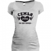 Женская удлиненная футболка Семья с 2006