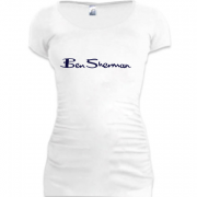 Подовжена футболка Ben Sherman біла