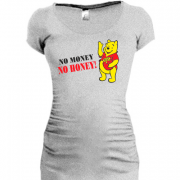 Женская удлиненная футболка No money - no honey