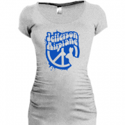 Женская удлиненная футболка Jefferson Airplane