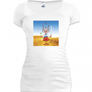 Женская удлиненная футболка Казак с гербом