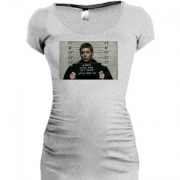 Женская удлиненная футболка Dean arrest