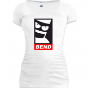 Женская удлиненная футболка BEND (OBEY Bender)