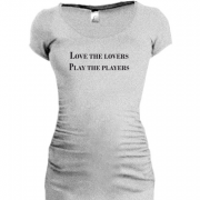 Женская удлиненная футболка Love the lovers