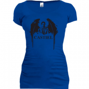 Женская удлиненная футболка Castiel