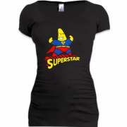 Женская удлиненная футболка Superstar