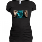 Женская удлиненная футболка Supernatural Bros