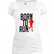 Женская удлиненная футболка Born to run