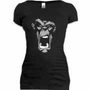 Подовжена футболка с гориллой