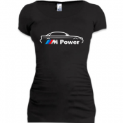Женская удлиненная футболка BMW-M Power