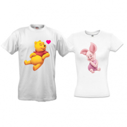 Парні футболки з Вінні Пухом і П'ятачком