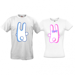 Парні футболки з зайцями (3)
